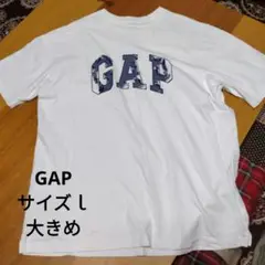 メンズ、紳士　GAP　　半袖Ｔシャツ　白　難アリ