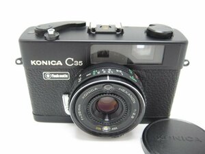 ★ハローカメラ★0327 コニカ KONICA C35 38mm f2.8 ブラック 【:要清掃】動作品ジャンク 現状 1円スタート 即決有り