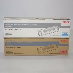 2色 純正 OKI 沖データ　TNR-C3KC3 シアン/KM3 マゼンタ トナーカートリッジ Sタイプ MC860 Series/C830 Series用 【送料無料】 NO.4547