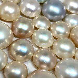 250ct!!［マベパール23点おまとめ］a 重量約50g 12.0-17.8mm pearl パール 半円真珠 ジュエリー jewelry 裸石 宝石 