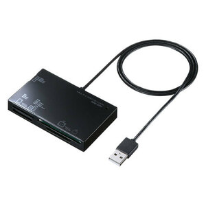 まとめ得 サンワサプライ USB2.0 カードリーダー ADR-ML19BKN x [2個] /l