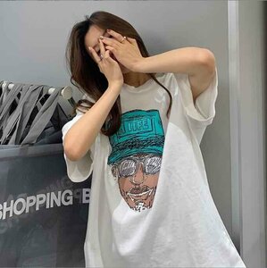 韓国風 レディース 半袖Tシャツ 新しい夏 気質 ファッションTシャツ M ブラック