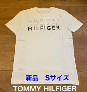 TOMMY HILFIGER トミーフィルフィガー　バックロゴTシャツ シンプルT ホワイト Sサイズ新品