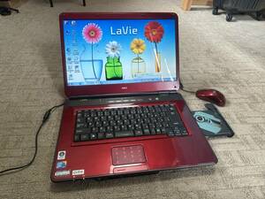 ★NEC LaVie LL730/T PC-LL730TG6R C2D(Core2 Duo) P8600 360GB/メモリ4GB/Windows7/Blu-ray/ブルートゥース/Office