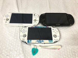 k087*80 【ジャンク】 SONY PlayStation Vita PSV 3台セット まとめ売り PCH-1000×2 PCH-2000×1