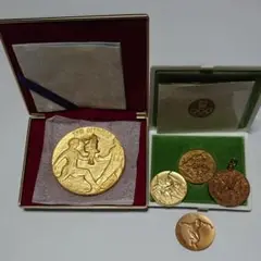 1964オリンピック東京大会日本陸上競技記念メダルその他メダル計5個セット