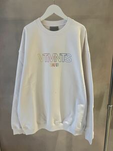 【VTMNTS】logo sweatshirt BLACK