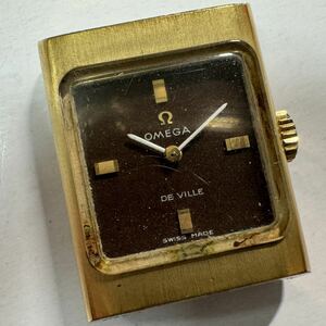 OMEGA オメガ DE VILLE デビル 511.344 Cal.485 手巻き 17石 2針 スクエア ゴールド　レディース 腕時計 GOLD ヒ-2