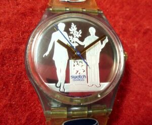 SW431）◎完動腕時計 送料無料(定形外)★SWISS スイス SWATCH スウォッチ★1996アトランタ