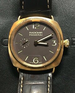 1円～PANERAI/パネライ ラジオミール オロローザ K18/750/世界限定500本-激レア-D2210