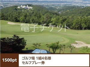 [1500pt]シャトレーゼ ゴルフ場 1組4名様セルフプレー券 プレーチケット 複数あり