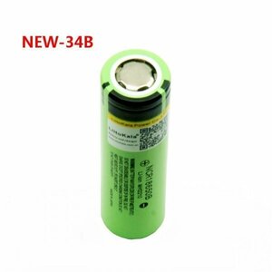 18650　リチウムイオン電池　生セル　フラッドヘッドタイプ　18650HG2 3.7V 3400mAh 65mm(長さ)　NCR18650B(FH)　容量保証　1本　即納