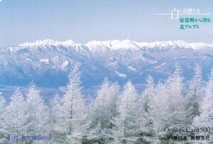 安曇野から望む北アルプス　JR東日本長野支社フリーオレンジカード