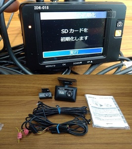 ドライブレコーダー ドラレコ COMTEC ZDR-015 ZDR015 前後 カメラ 2 カメラ microSD 取扱説明書付き
