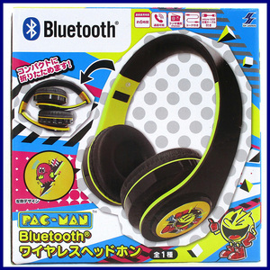 パックマン Bluetooth ワイヤレス ヘッドホン ◆ パックマン クライド micro USB 充電ケーブル コード付き ／ 1点