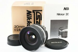 Nikon Ai-s NIKKOR 20mm f/2.8 MF 広角レンズ [美品] 元箱付き