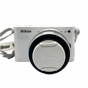 1円スタート Nikon ニコン 1 J1 デジタルカメラ レンズ交換式 NIKKOR VR 30-110mm 10-30mm デジカメ ホワイト 白 箱付き 家電 通電確認済み