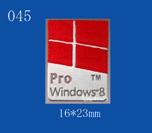 即決045【 Windows 8 Pro 赤 】エンブレムシール追加同梱発送OK■ 条件付き送料無料 未使用