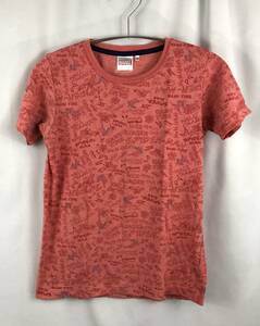 GU ジーユー　MARVEL　総柄　半袖Tシャツ　キッズ　ピンク　サイズ150　JTB-363