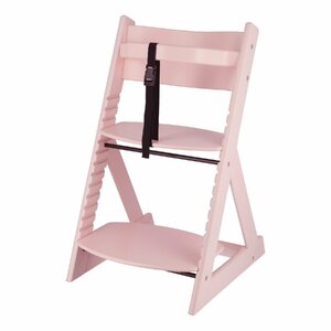 送料無料 グローアップチェア ベビーチェア 落下防止ベルト＆アーム付き 首が座ってから体重50㎏まで使える 高さ調節可能 ピンク 新品