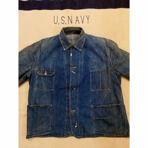 超希少!VTG 40’s STRONG RELIABLE SHORT LENGTH DENIM COVERALL SIZE 42ビンテージ40年代ストロングリライバルショートデニムカバーオール