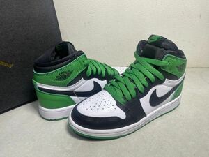 NIKE JORDAN 1 RETRO HIGH OG (PS) ジョーダン 1 LUKEY GREEN 1Y 20cm USED FD1412-031