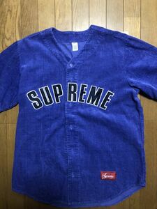 supreme 18ss Corduroy Baseball Jersey コーデュロイ　野球　ベースボール　シャツ　ジャージ　ユニフォーム　 L