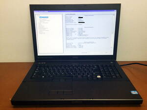 ☆　DELL PRECISION M6700　第 3 世代/i7/3520M/2.9GHz/1000GB/8GB/NVIDIA_Quadro_K3000M/BIOS確認済/完全ジャンク　☆