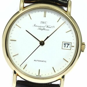 IWC IWC SCHAFFHAUSEN IW351301 ポートフィノ デイト K18YG 自動巻き メンズ _738198【ev20】