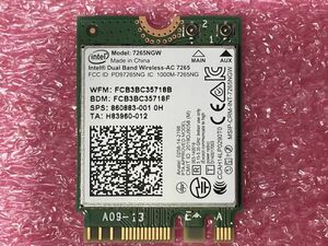 #4001 Intel 7265NGW M.2 2230接続 内蔵無線LANボード Wi-Fi 5 (ac) + Bluetooth v4.2 Dual Band Wireless-AC 7265 ※未使用バルク※ #03