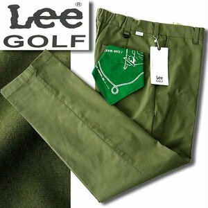 新品 1.5万 Lee GOLF リー Leesures PANTS リージャーズ ストレッチ パンツ M カーキ 【P28281】 ゴルフ メンズ バンダナ付き チノパン