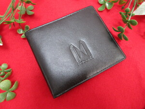 クリOH7058(6) 未使用 Maconix 二つ折り財布 財布 ブラック