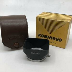 KONICA コニカ Konihood Ｆ：2　角型メタルレンズフード 箱入り未使用保管品