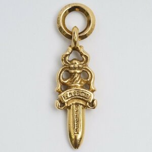 CHROME HEARTS 22K #5 ダガーチャーム ネックレストップ ゴールド クロムハーツ DAGGER CHARM 22金 gold ペンダント