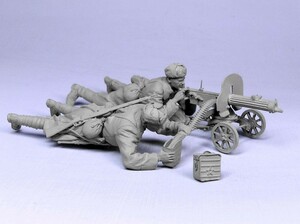 タンクモデル T-35117 1/35 ロシア マキシム マシンガンクルー コート姿 1943-45 2体