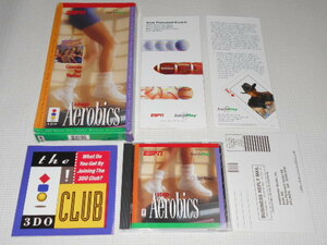 3DO★STEP AEROBICS 海外版(国内本体動作可能)★箱付・説明書付・ソフト付