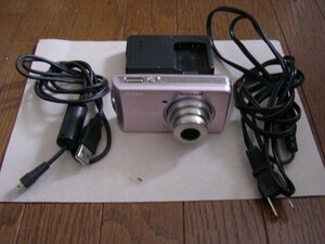 ■NIKON COOLPIX S520 ピンク コンパクトデジカメ 撮影/再生/ズーム/ストロボ動作確認品(確証写真提示) 充電器/USBケーブルつき JUNK扱い