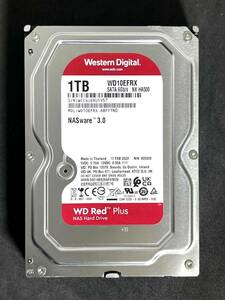 【送料無料】　★ 1TB ★　WD Red　/　WD10EFRX　【使用時間：3163ｈ】 2023年製　良品　3.5インチ内蔵HDD　SATA　Western Digital RED