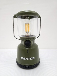 【中古品】 ジェントス GENTOS LED ランタン 400ルーメン 無段階調光 キャンプ アウトドア EX-400F ○YR-17068○