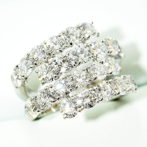 サバース リング SA BIRTH 指輪 ダイヤモンド 4.98ct PT900 約11.5号 新品仕上げ 中古