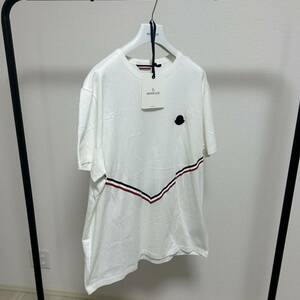 【タグ付き未使用】MONCLER モンクレール　半袖Tシャツ　ワッペン　白　XXL