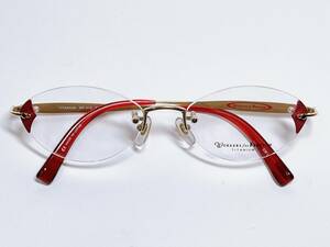 日本製　メガネ　ふちなしフレーム　軽量　チタン　女性用　眼鏡　ツーポイント　TITANIUM Workers for Freedom