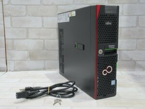 ▲05105 Ω 新TTPC 1541m 富士通【 PRIMERGY TX1320 M4 】【 OS無 / Xeon E-2124 3.3GHz / HDD:1.2TB SAS 2.5インチ×4 / 16.0GB 】鍵付