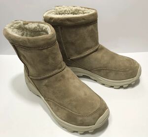 美品!! MERRELL メレル J005118 WINTER PULL ON BOOT CAMEL ウィンター プルオン ブーツ キャメル 25cm womens US 8.0 撥水 スエード