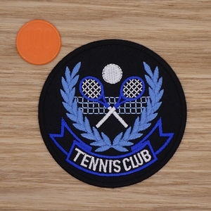 【Ｌサイズ】アイロンワッペン NO.1175 テニス テニス部 ＴＥＮＮＩＳ ＴＥＮＮＩＳ ＣＬＵＢ テニスクラブ 人気 アップリケ【郵便定形】