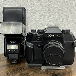 CONTAX AX 一眼レフ フィルムカメラ Carl Zeiss Planar 50mm F1.4 レンズ 55mm P-Filter TLA 360 専用ケース