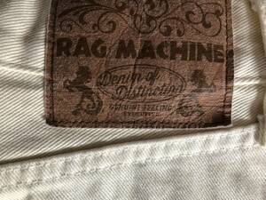 RAG　MACHINE　ホワイトダメージ　ジーンズ