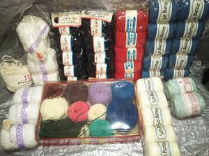毛糸 セット まとめ 大量 極細 サマーセーター用多め 年代物 昭和レトロ