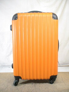 5369　オレンジ・黒　TSAロック付　スーツケース　キャリケース　旅行用　ビジネストラベルバック