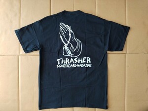 美品！ スラッシャー ジョニービー別注 Tシャツ 黒 Lサイズ THRASHER JONNY BEE ブラック スケートボード sk8